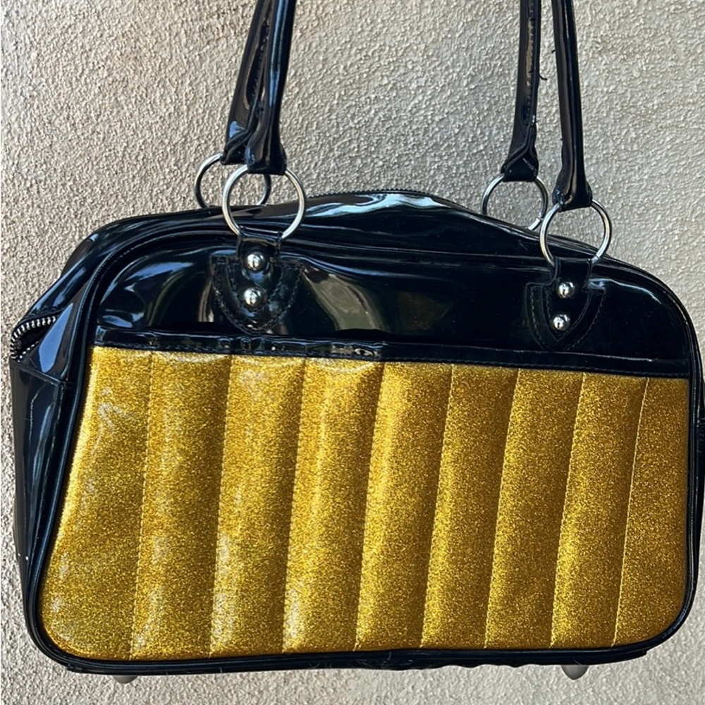 Lux De Ville Gold Large Purse
